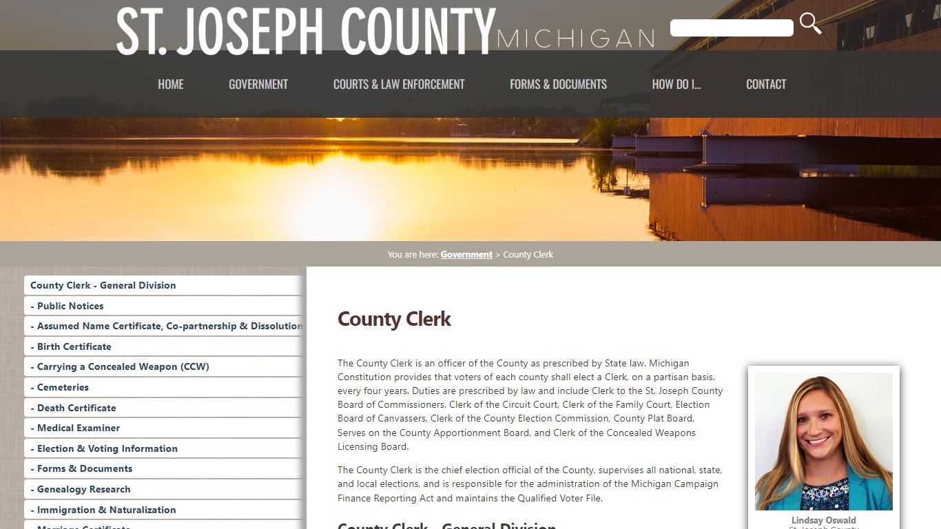 County Clerk - St. Joseph County Michigan