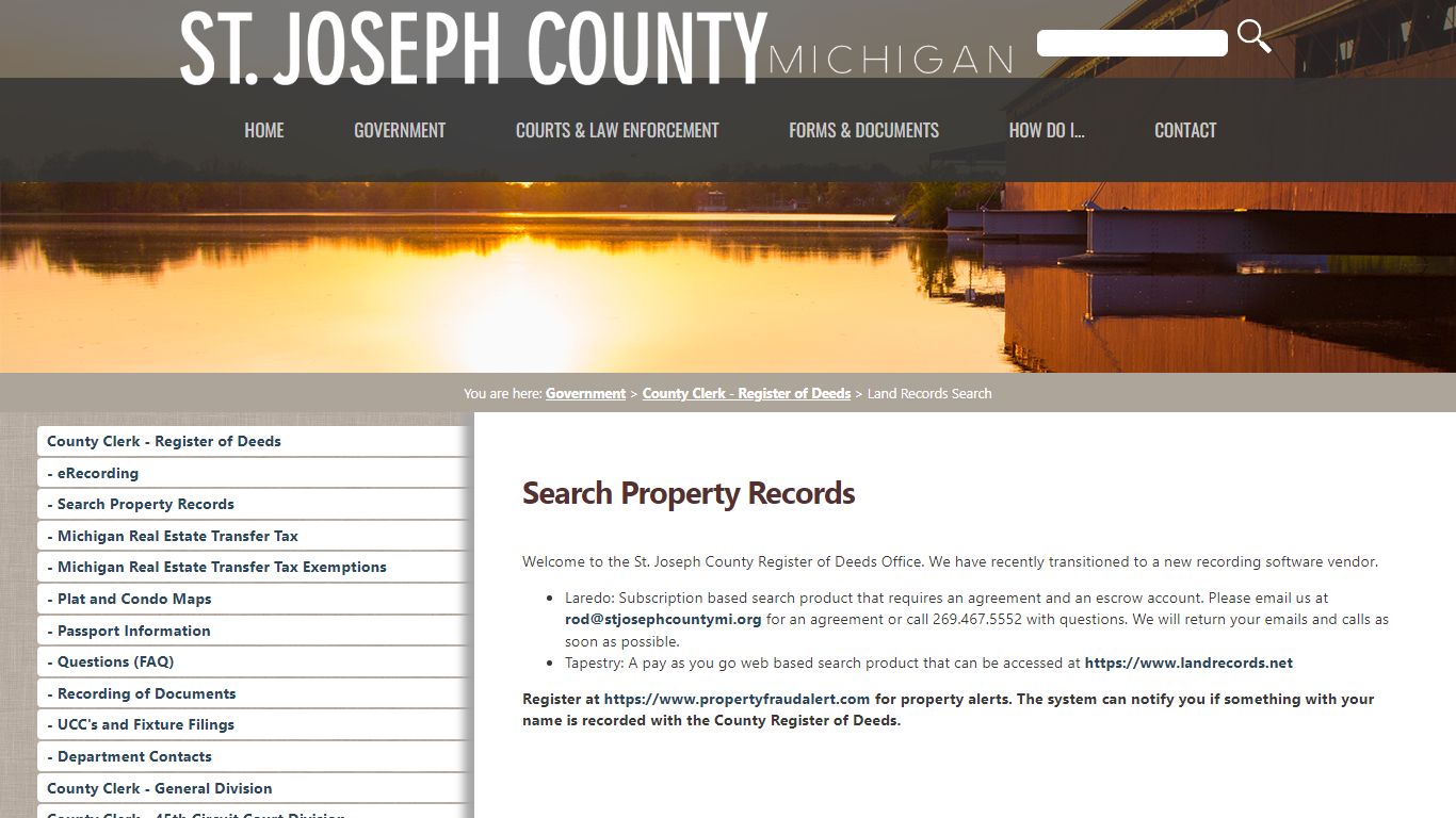 Clerk - Register of Deeds - St. Joseph County Michigan
